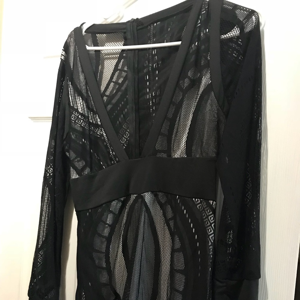 Lace long sleeve dress